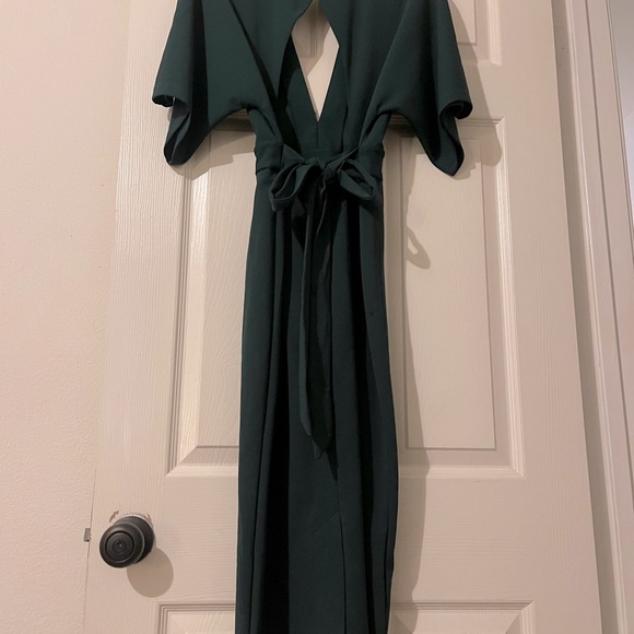 Dark green structured dress - Picture 3 of 11